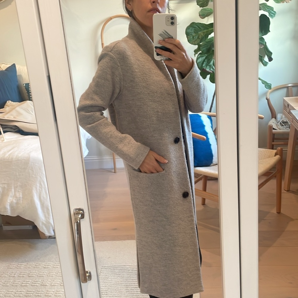 Aritzia Merino Wool coat Gray XXS - Picture 3 of 9